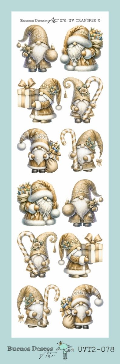 Producto - NAVIDAD - Lamina DECO TRANSFER FACIL UVT2 078 8,5x28cm