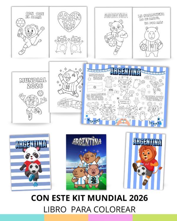 Producto - Libro para colorear MUNDIAL 2026 ( imprimible)
