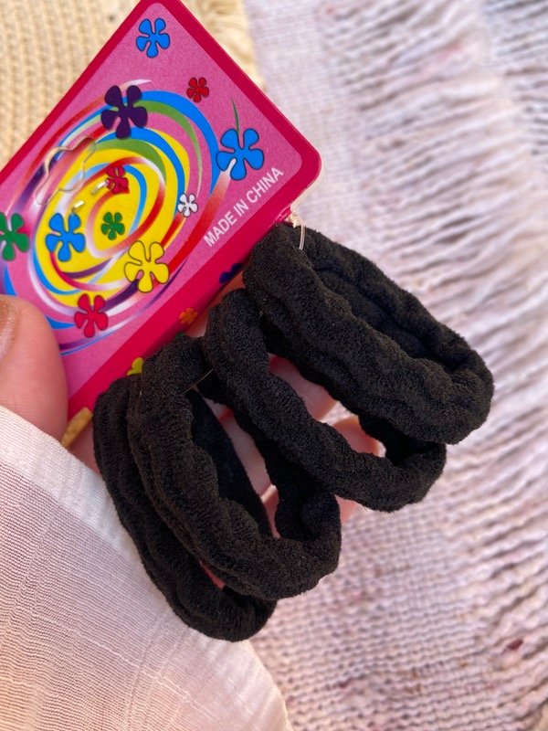 Producto - Colitas x 4 Negras con relieves
