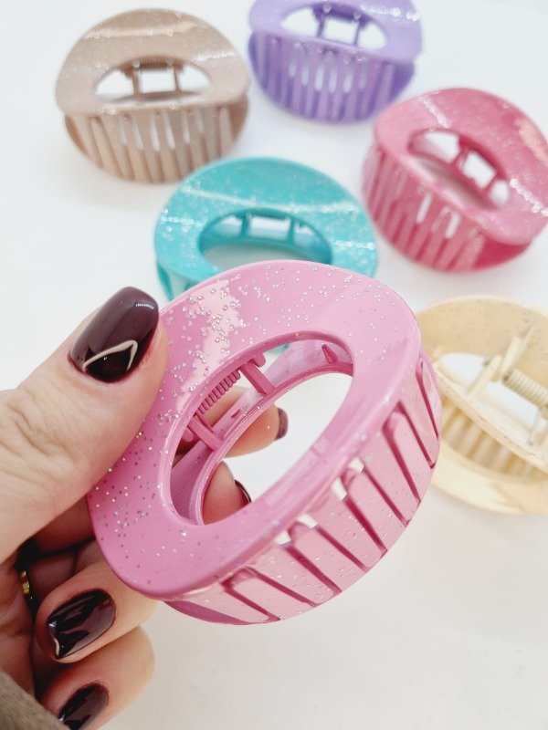 Producto - Broche mediano oval color brillo