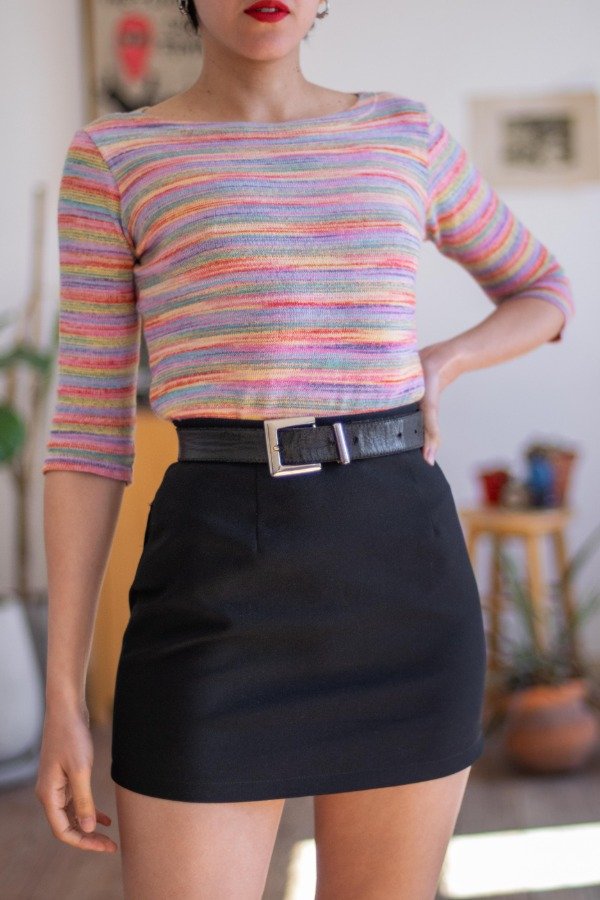 Producto - Remera Knit Rosas Talle:S