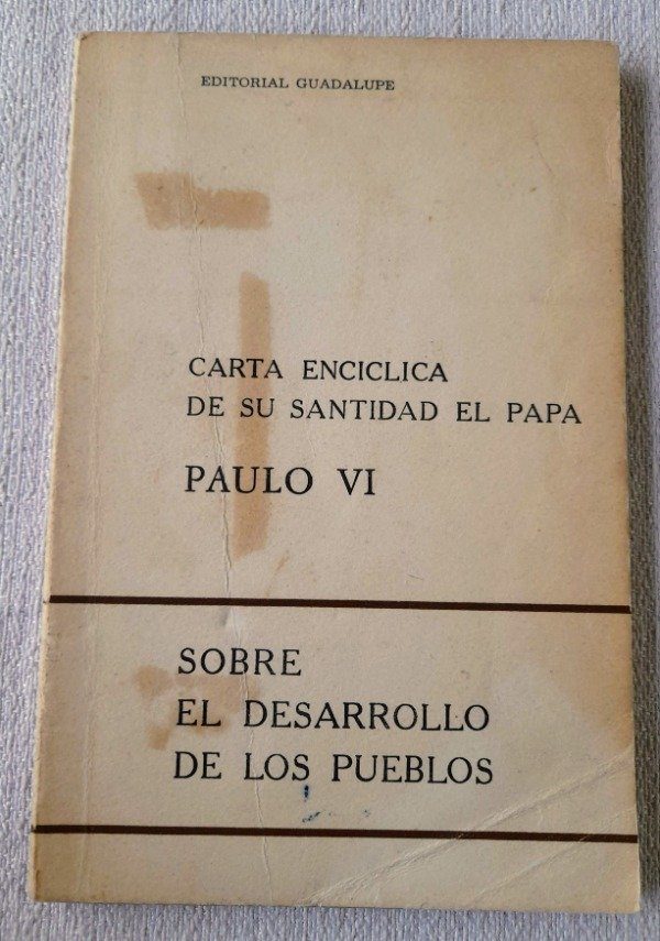 Producto - Carta Encíclica De Paulo VI Sobre el Desarrollo De Los Pueblos