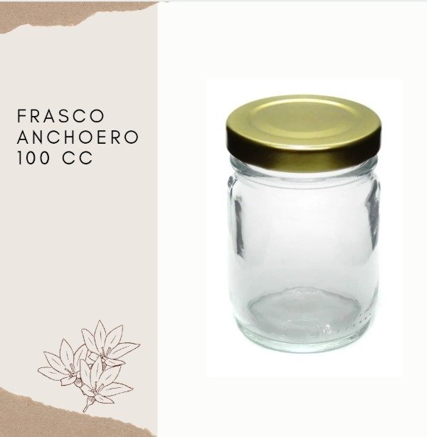 Producto - Frasco Anchoero 100 cc con Tapa x 40 u