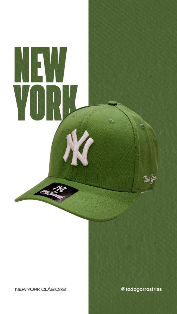 Producto - GORRA NEW YORK VERDE LOGO BLANCO