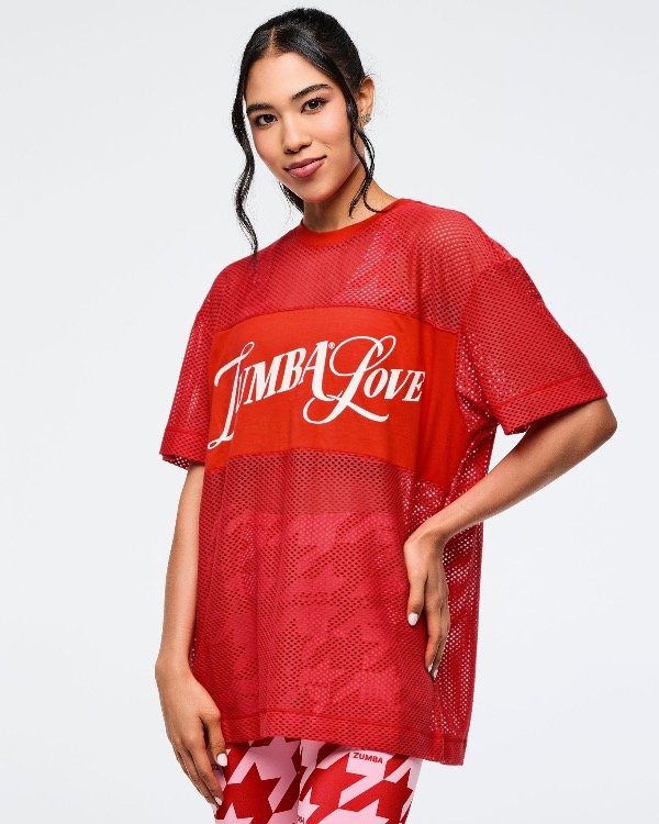 Producto - Zumba Amour Boxy Mesh Top