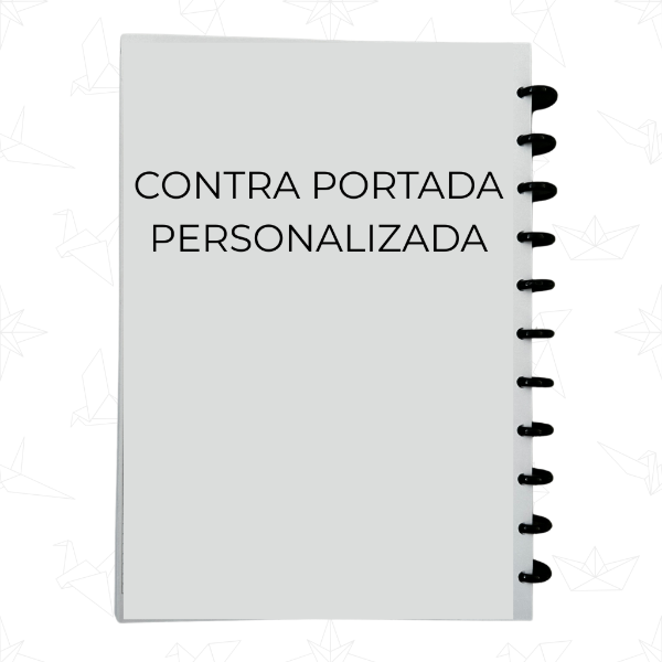 Producto - Contra Portada personalizada