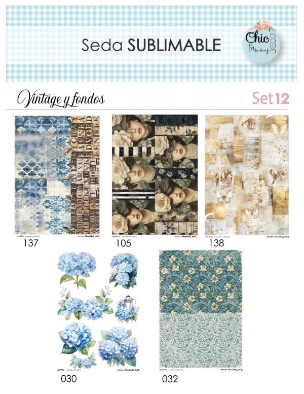 Producto - SET 12 x 5 SST - Vintage y Fondos