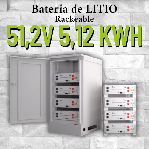 Producto - Batería de Litio DEYE 51,2V 5,12kWh - 1