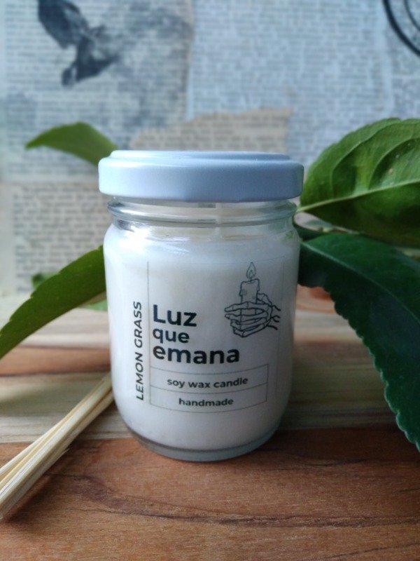 Producto - Vela Chica Lemongrass