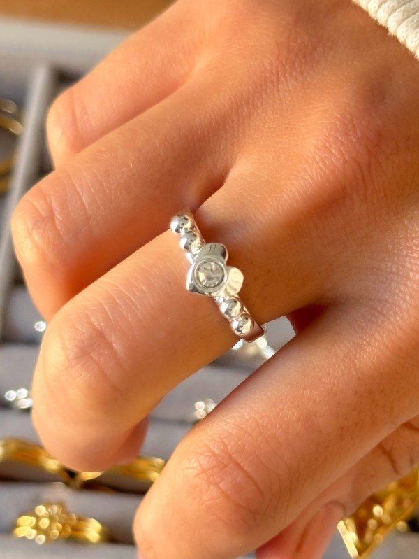 Producto - Anillo Corazon con Strass