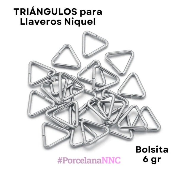 Producto - TRIÁNGULOS para Llaveros Niquel 6gr