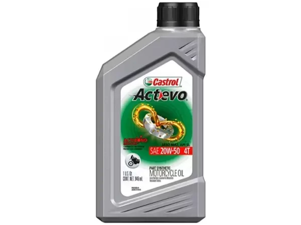 Producto - ACEITE CASTROL SEMISINTETICO ACTEVO 4T PART SYN 20W50