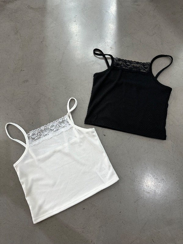 Producto - Musculosa Corta Encaje Morley