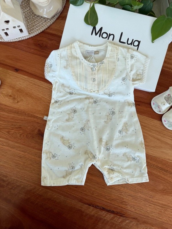 Producto - Enterito Corto de Jersey Conejitos con detalles