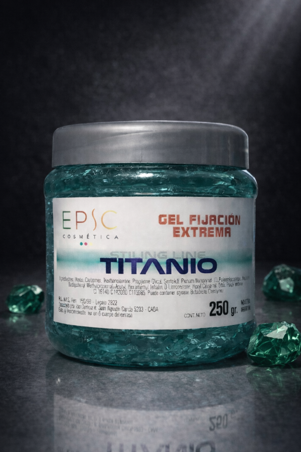Producto - gel fijación extrema titanio epic x 250 grs