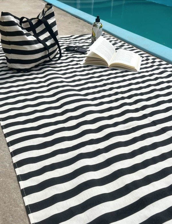 Producto - Tote rayado con lona