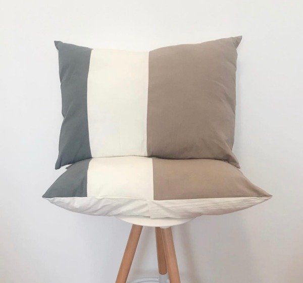 Producto - Funda de almohadón combinada