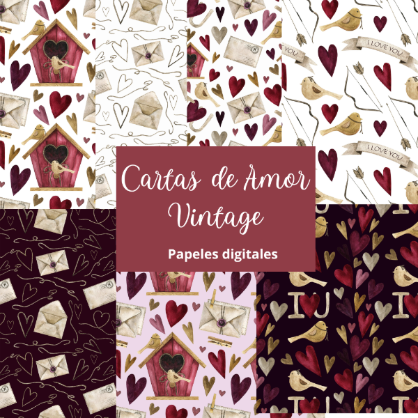 Producto - Colección Cartas de amor vintage - PA-A08