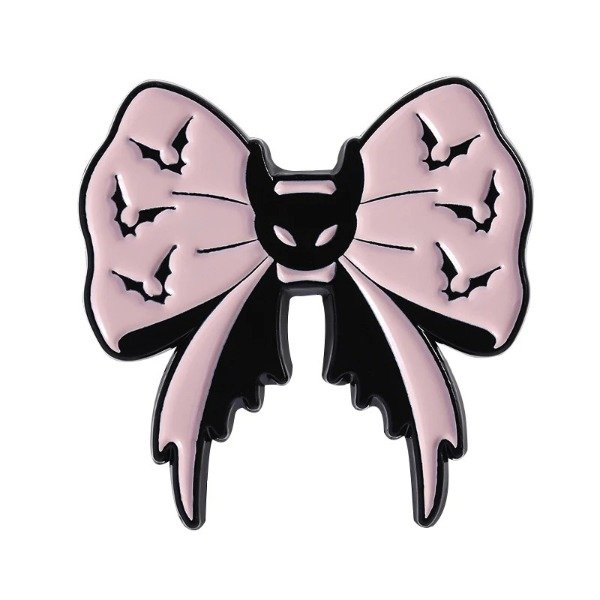Producto - Pin Moño Gothic murciélagos