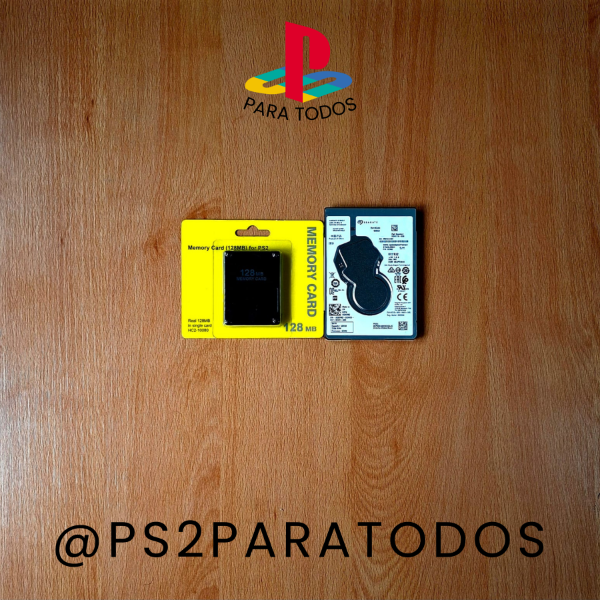 Producto - PS2 - DISCO RÍGIDO HDD 160GB + MEMORY CARD 128MB (130 JUEGOS)