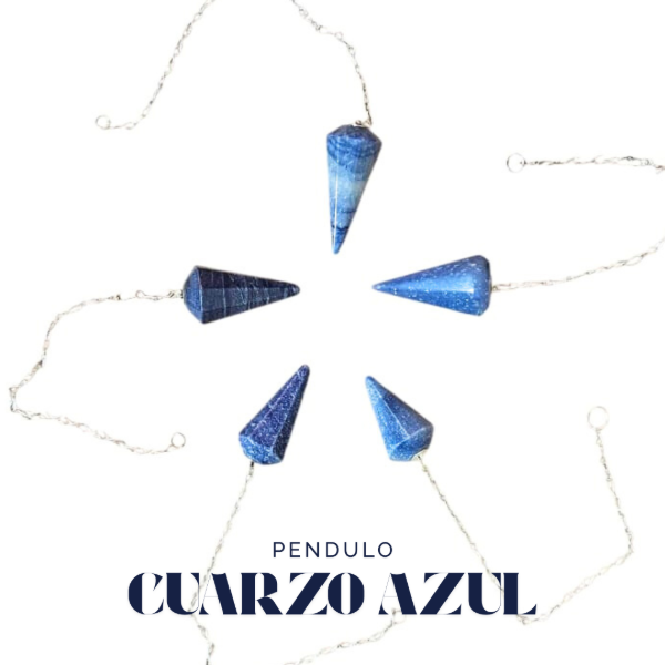 Producto - PENDULO CUARZO AZUL