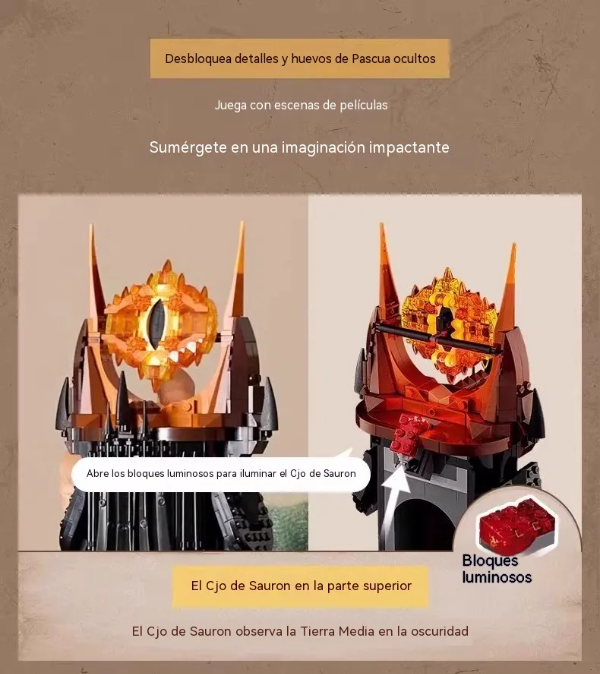 Producto - Simil Lego Barad Dur - El Señor de los Anillos (83cm) - 3