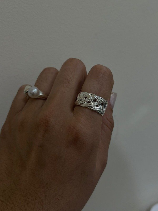 Producto - anillo trenza chunky