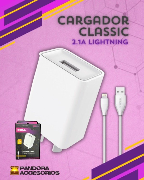 Producto - Cargador Lightning 2.1A