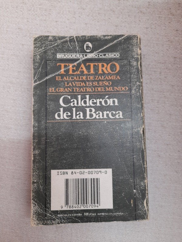 Producto - Teatro - Calderon De La Barca - Bruguera Libro Clásico - 3