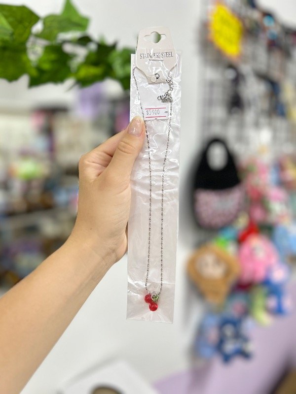 Producto - Collar acero cerezas