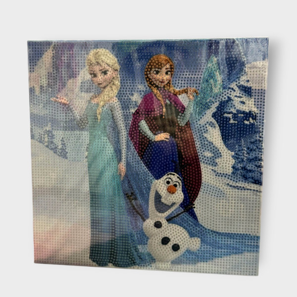 Producto - Pintura diamante 30 x 30 Frozen Elsa y Ana