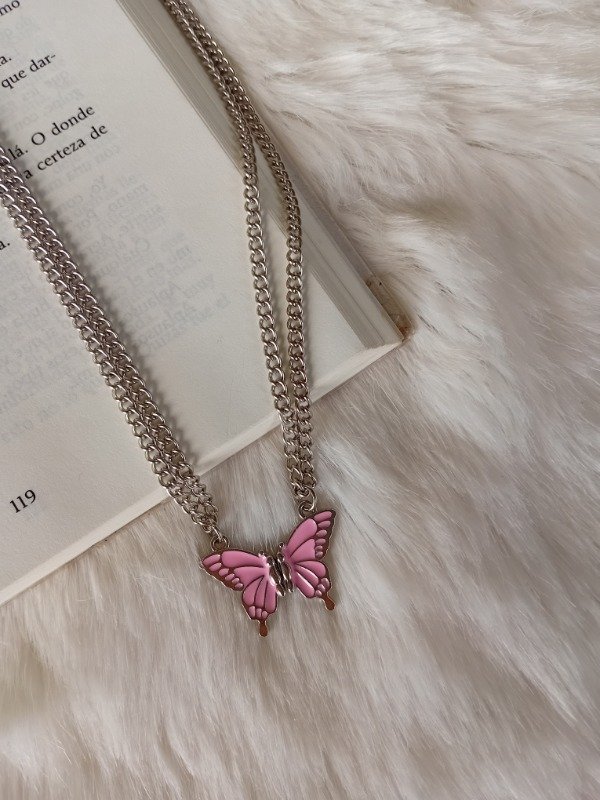 Producto - Collar para compartir inmantado butterfly