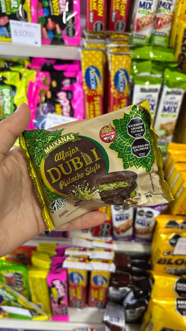 Producto - ALFAJOR DUBAI PISTACHO NEGRO