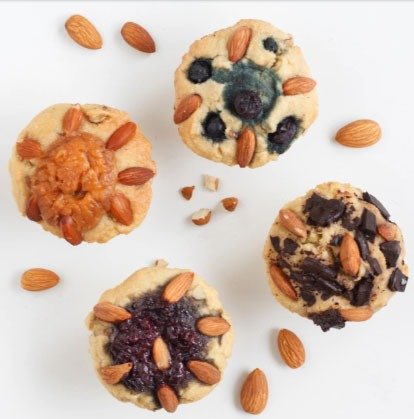 Producto - Muffins rellenos con mix de frutos rojos