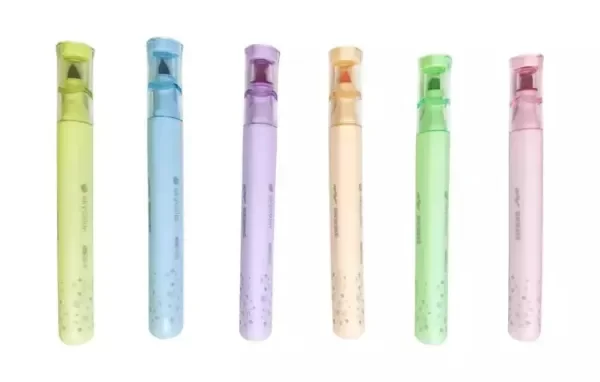 Producto - Resaltador skycolor Galaxy Glitter X 6 Colores 2X1 - 1