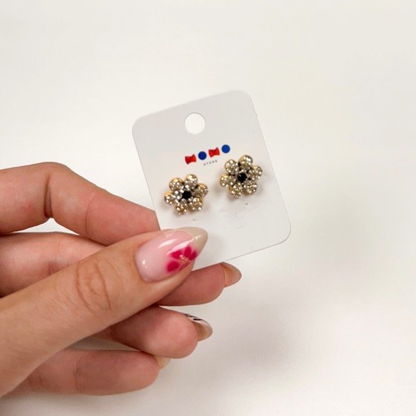 Producto - Aritos flor negra