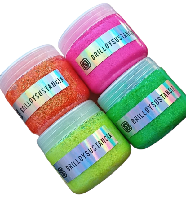 Producto - Pack x4 neon glitter gel 120gr