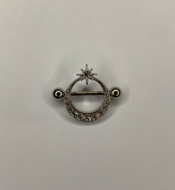 Producto - Nipple luna y estrella strass
