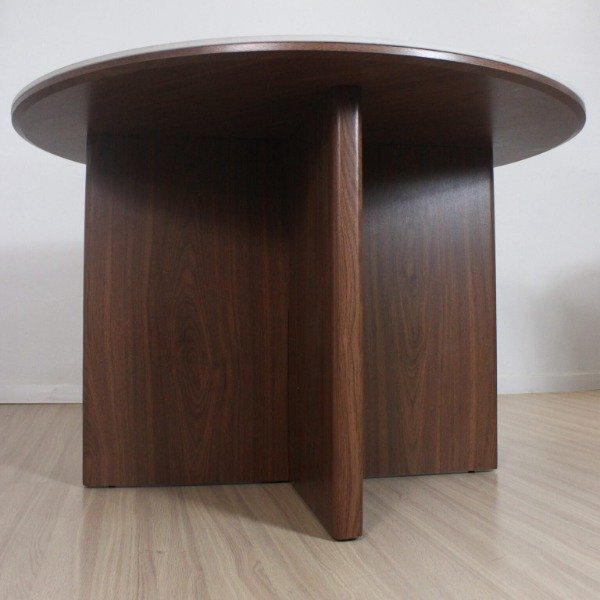 Producto - MESA CIRCULAR MADERA TAPA NEOLITH 120CM PIEDRA SINTERIZADA - 1