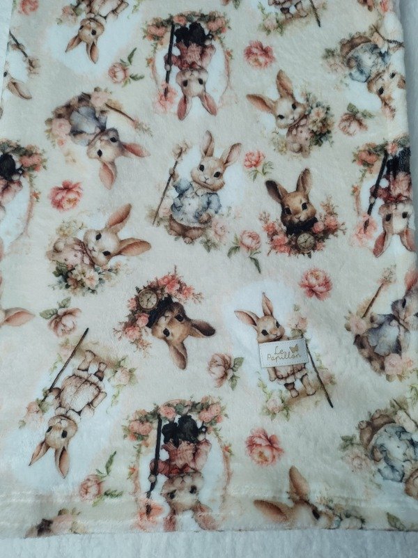 Producto - Manta polar Conejitos Vintage