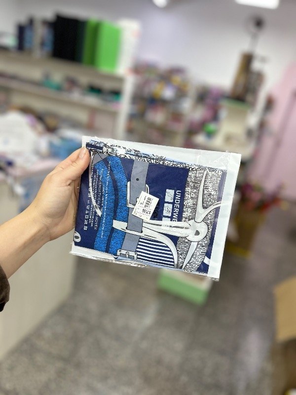 Producto - Pañuelo largo estampado azul