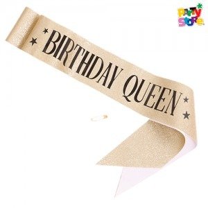 Producto - BANDA DORADA "BIRTHDAY QUEEN"