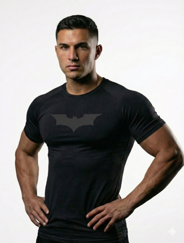 Producto - REMERA COMPRESIÓN BATMAN NEGRA