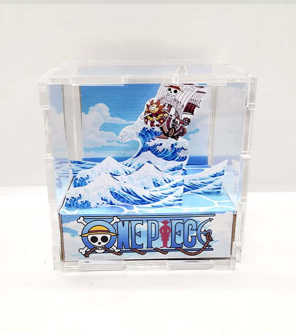 Producto - Diorama Cubo 3d De Acrilico One Piece Thousand