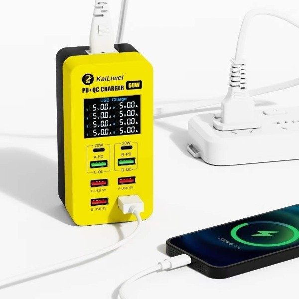 Producto - KaiLiwei quick charguer usb KLW-A8T cargador multipuerto