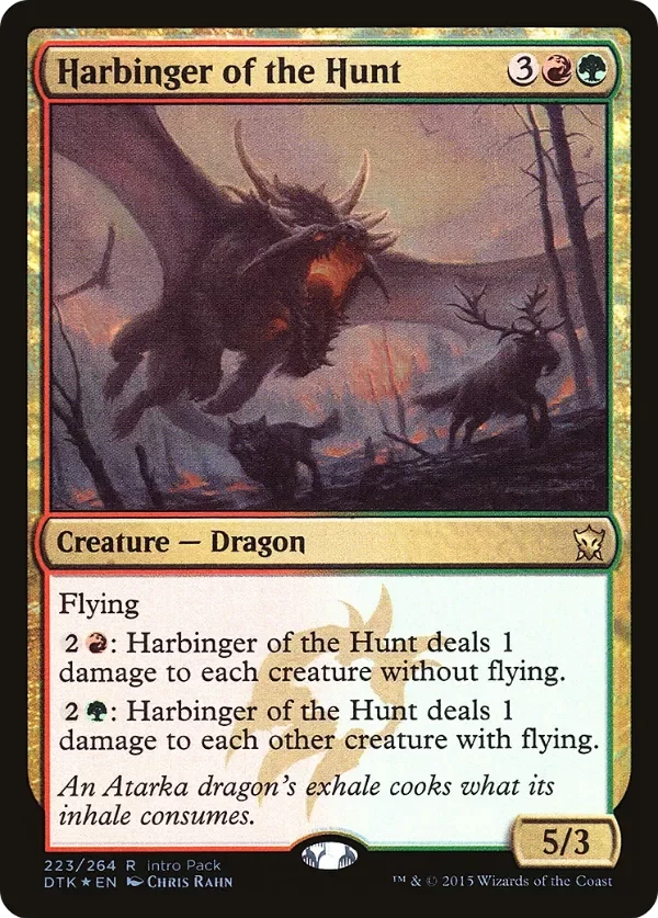 Producto - Harbinger of the Hunt Foil Intro Pack Promos Dragons of Tarkir