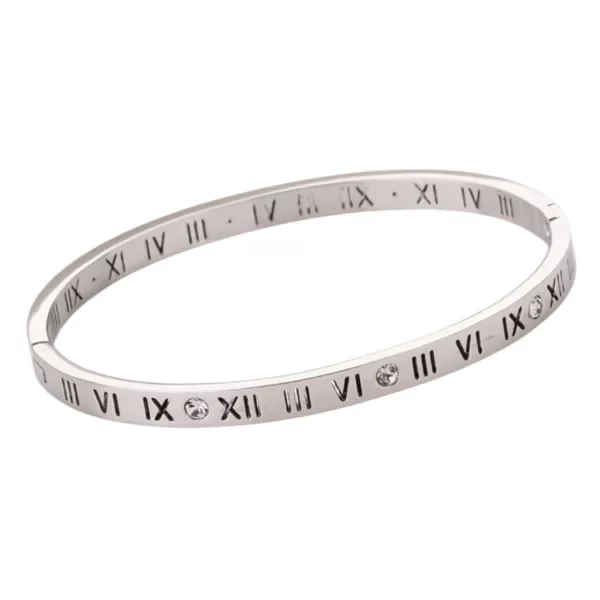 Producto - roma plateda con strass 6cm diametro