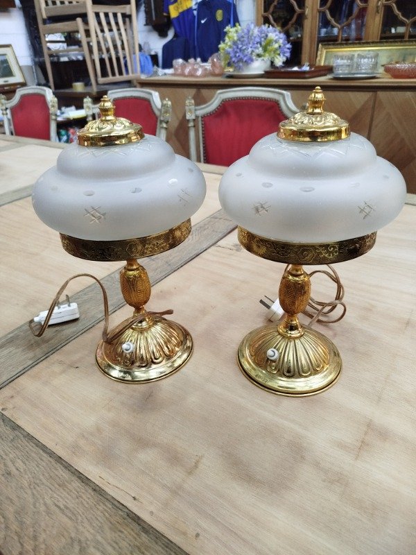 Producto - Par veladores Bronce