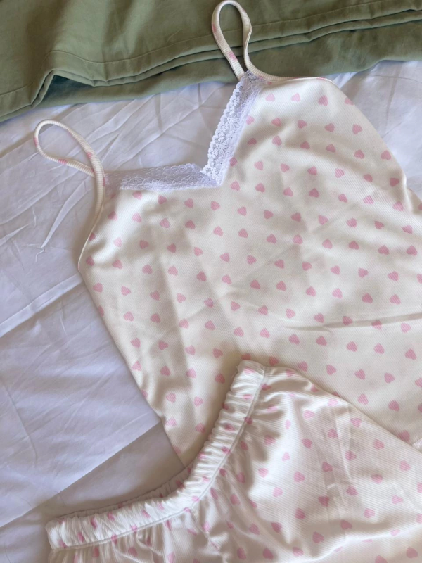 Producto - Set Lumi (blanco con corazones)