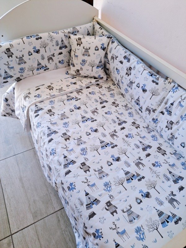 Producto - Set de cuna Carpitas celeste